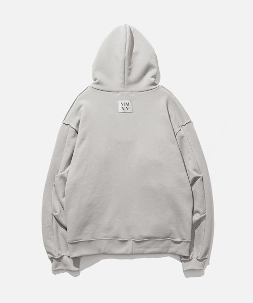 VASTIC（バスティック）の「フラッグフードパーカー ジップアップ_ライトグレー（パーカー・メンズ・その他・LARGE/MEDIUM）」の3枚目の写真