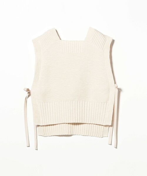 BEAMS BOY（ビームスボーイ）の「サイド リボン レッドクロス ベスト（ベスト・レディース・ホワイト系その他7/チャコールグレー・ONE SIZE）」の10枚目の写真
