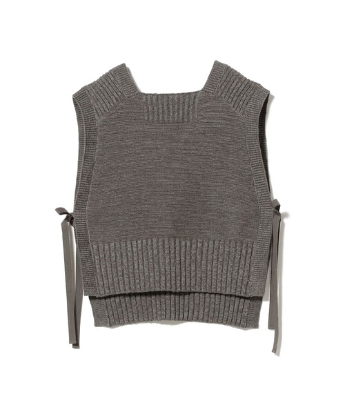 BEAMS BOY（ビームスボーイ）の「サイド リボン レッドクロス ベスト（ベスト・レディース・ホワイト系その他7/チャコールグレー・ONE SIZE）」の12枚目の写真