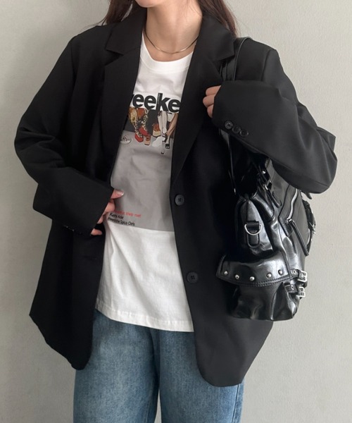 MYMOOD.(マイムード)の「ベルトデザインスタッズポケット2WAYショルダーバッグ(ハンドバッグ・レディース・グレイッシュベージュ/ブラック/ホワイト・FREE)」の21枚目の写真
