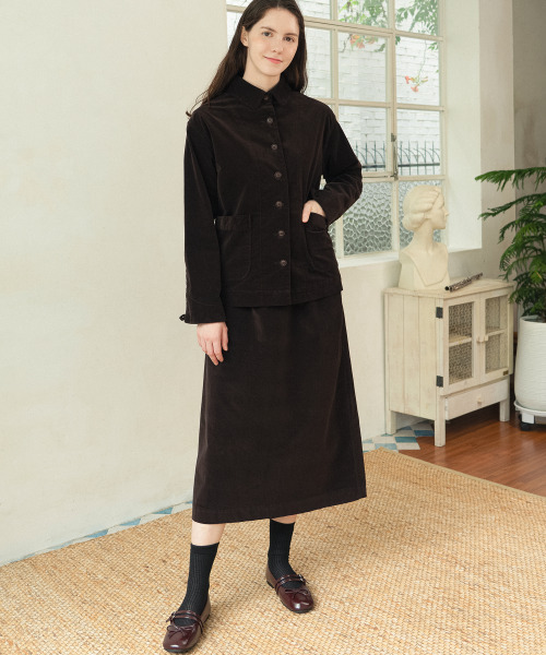 CHIQUITA(チキータ)の「コーデュロイミディロングスカートブラウン250904BR(スカート・レディース・その他・SMALL/MEDIUM)」の3枚目の写真