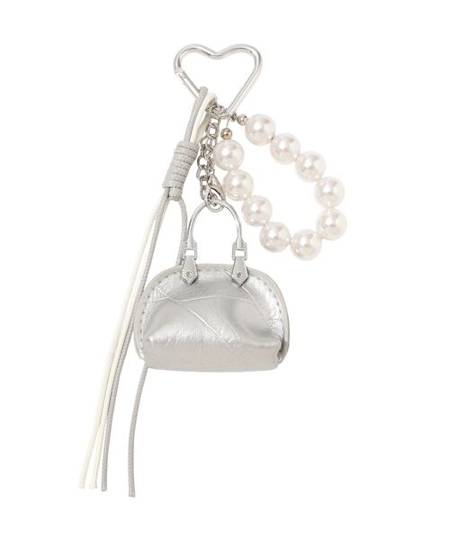 YECCA VECCA（イェッカヴェッカ）の「バッグパールチャーム（チャーム・レディース・ブラウン/シルバー・FREE）」の9枚目の写真