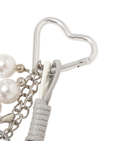 YECCA VECCA（イェッカヴェッカ）の「バッグパールチャーム（チャーム・レディース・ブラウン/シルバー・FREE）」の10枚目の写真