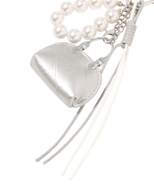 YECCA VECCA（イェッカヴェッカ）の「バッグパールチャーム（チャーム・レディース・ブラウン/シルバー・FREE）」の11枚目の写真