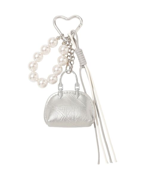 YECCA VECCA（イェッカヴェッカ）の「バッグパールチャーム（チャーム・レディース・ブラウン/シルバー・FREE）」の12枚目の写真