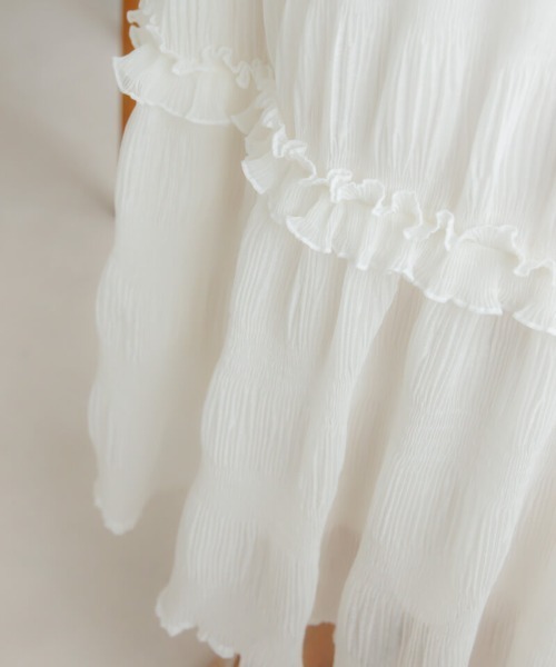 flower(フラワー)の「エターナルプリーツスカート(スカート・レディース・アイボリー/ブラック・FREE)」の13枚目の写真