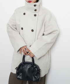 anuke Collarless Shaggy Coat 62420004（その他アウター）｜anuke