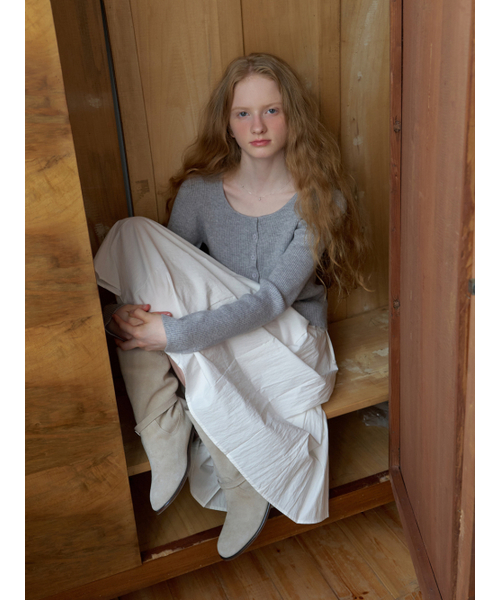 RE_L(リエル)の「Loe wool cardigan (gray)(カーディガン/ボレロ・レディース・その他・FREE)」の4枚目の写真