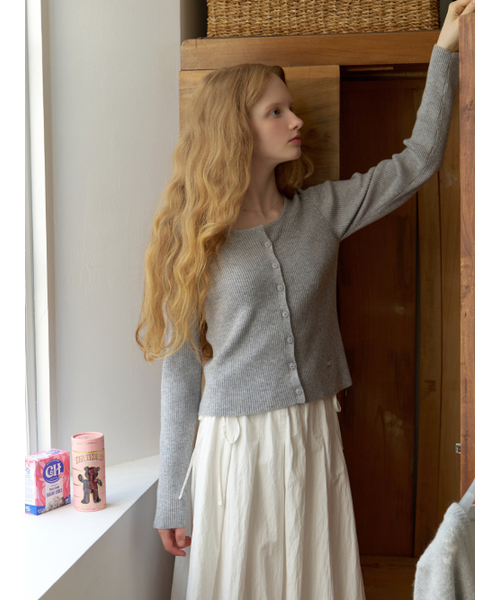 RE_L(リエル)の「Loe wool cardigan (gray)(カーディガン/ボレロ・レディース・その他・FREE)」の5枚目の写真