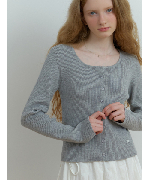 RE_L(リエル)の「Loe wool cardigan (gray)(カーディガン/ボレロ・レディース・その他・FREE)」の6枚目の写真