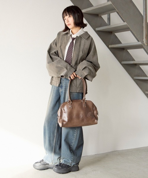 PBLIM(ページボーイリム)の「《UNISEX》スプリングスエードブルゾン(ブルゾン・レディース・グレー/ブラウン・MEDIUM/SMALL)」の7枚目の写真
