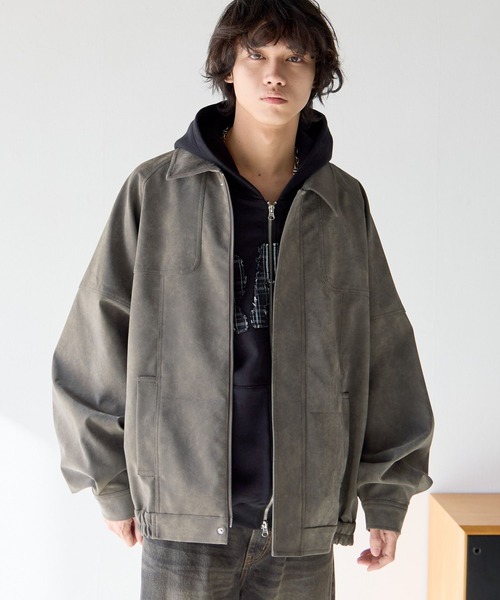 PBLIM(ページボーイリム)の「《UNISEX》スプリングスエードブルゾン(ブルゾン・レディース・グレー/ブラウン・MEDIUM/SMALL)」の18枚目の写真