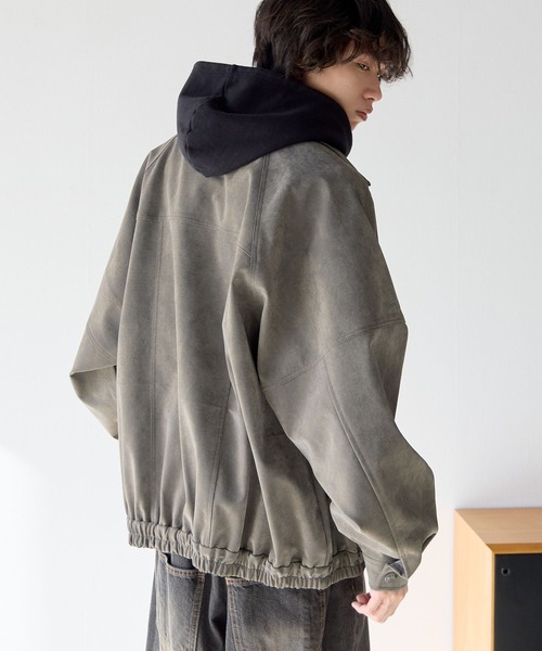 PBLIM(ページボーイリム)の「《UNISEX》スプリングスエードブルゾン(ブルゾン・レディース・グレー/ブラウン・MEDIUM/SMALL)」の21枚目の写真