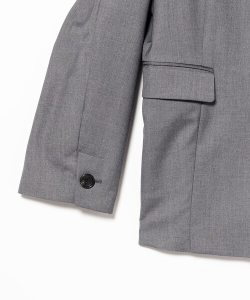 Ray BEAMS（レイビームス）の「ノーカラー ビッグ ジャケット（ノーカラージャケット・レディース・グレー/ブラック・0/1）」の22枚目の写真