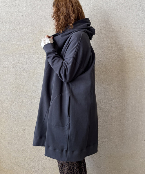 JOURNAL STANDARD LUXE（ジャーナルスタンダード　ラックス）の「【SOIL】FRENCH TERRY HOODED CARDIGAN（カーディガン/ボレロ・レディース・チャコールグレー/ベージュ・FREE）」の21枚目の写真