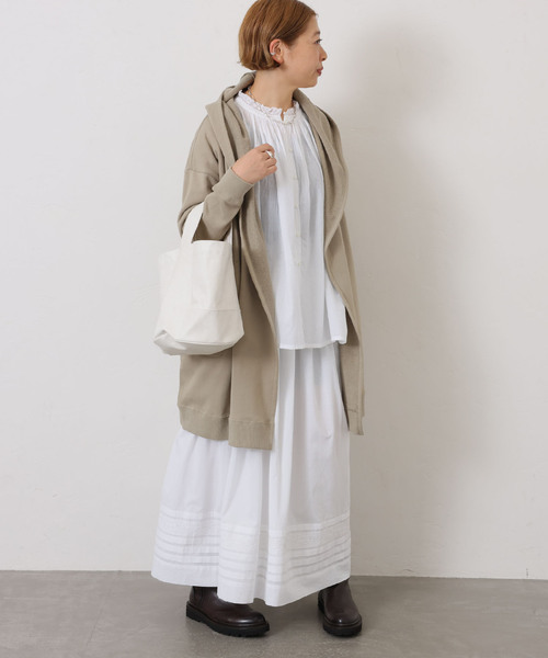 JOURNAL STANDARD LUXE（ジャーナルスタンダード　ラックス）の「【SOIL】FRENCH TERRY HOODED CARDIGAN（カーディガン/ボレロ・レディース・チャコールグレー/ベージュ・FREE）」の19枚目の写真