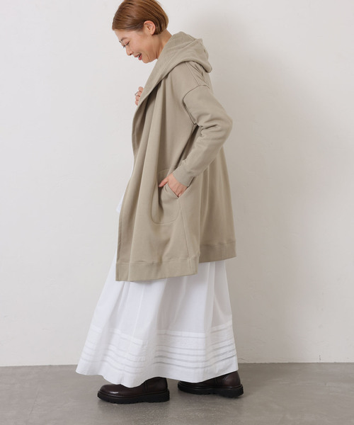 JOURNAL STANDARD LUXE（ジャーナルスタンダード　ラックス）の「【SOIL】FRENCH TERRY HOODED CARDIGAN（カーディガン/ボレロ・レディース・チャコールグレー/ベージュ・FREE）」の18枚目の写真