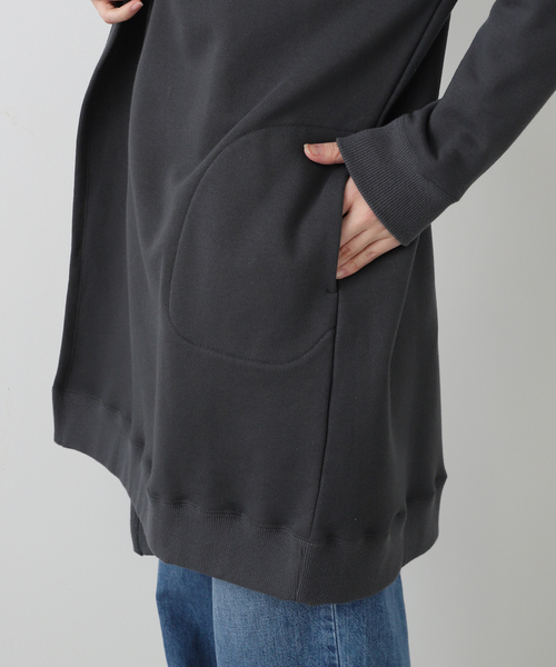 JOURNAL STANDARD LUXE（ジャーナルスタンダード　ラックス）の「【SOIL】FRENCH TERRY HOODED CARDIGAN（カーディガン/ボレロ・レディース・チャコールグレー/ベージュ・FREE）」の13枚目の写真