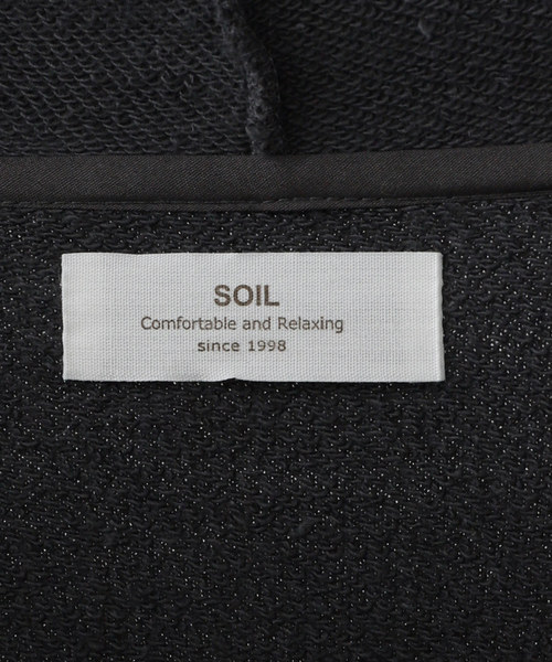 JOURNAL STANDARD LUXE（ジャーナルスタンダード　ラックス）の「【SOIL】FRENCH TERRY HOODED CARDIGAN（カーディガン/ボレロ・レディース・チャコールグレー/ベージュ・FREE）」の10枚目の写真