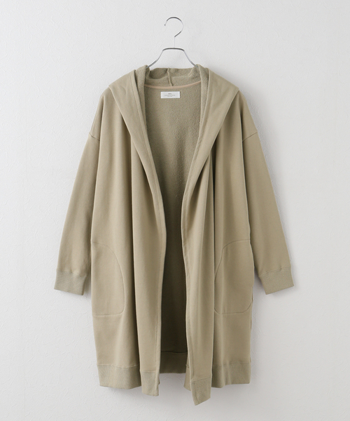 JOURNAL STANDARD LUXE（ジャーナルスタンダード　ラックス）の「【SOIL】FRENCH TERRY HOODED CARDIGAN（カーディガン/ボレロ・レディース・チャコールグレー/ベージュ・FREE）」の5枚目の写真