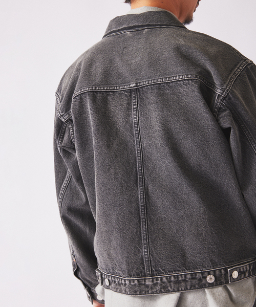 JOURNAL STANDARD relume（ジャーナルスタンダード　レリューム）の「クラフトデニム 13.5ozトラッカージャケット（デニムジャケット・メンズ・ブラック系その他/グレー系その他/ブルー系その他・MEDIUM/LARGE）」の18枚目の写真