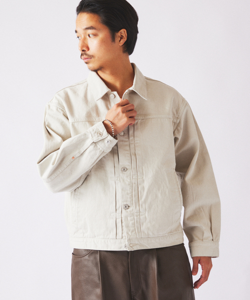 JOURNAL STANDARD relume（ジャーナルスタンダード　レリューム）の「クラフトデニム 13.5ozトラッカージャケット（デニムジャケット・メンズ・ブラック系その他/グレー系その他/ブルー系その他・MEDIUM/LARGE）」の15枚目の写真