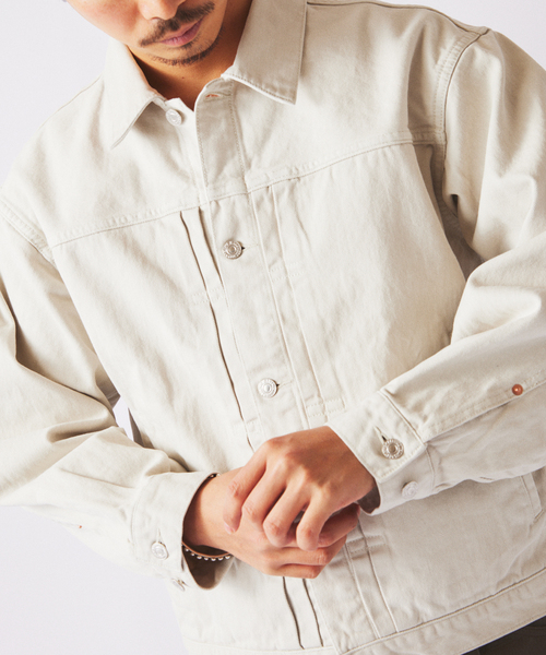 JOURNAL STANDARD relume（ジャーナルスタンダード　レリューム）の「クラフトデニム 13.5ozトラッカージャケット（デニムジャケット・メンズ・ブラック系その他/グレー系その他/ブルー系その他・MEDIUM/LARGE）」の14枚目の写真