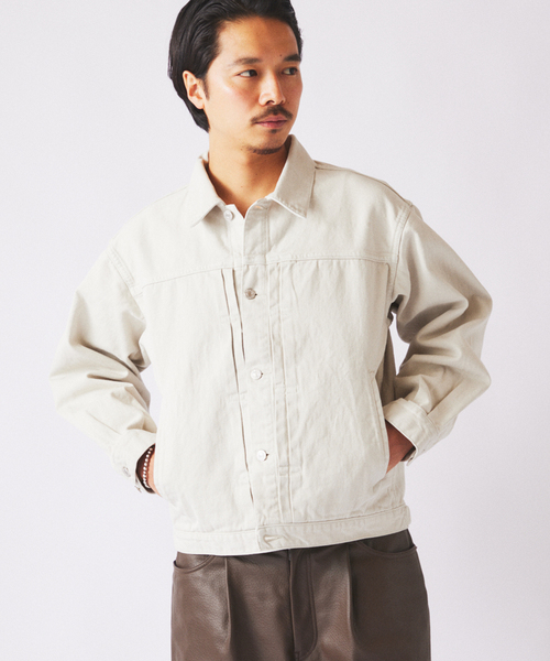 JOURNAL STANDARD relume（ジャーナルスタンダード　レリューム）の「クラフトデニム 13.5ozトラッカージャケット（デニムジャケット・メンズ・ブラック系その他/グレー系その他/ブルー系その他・MEDIUM/LARGE）」の11枚目の写真