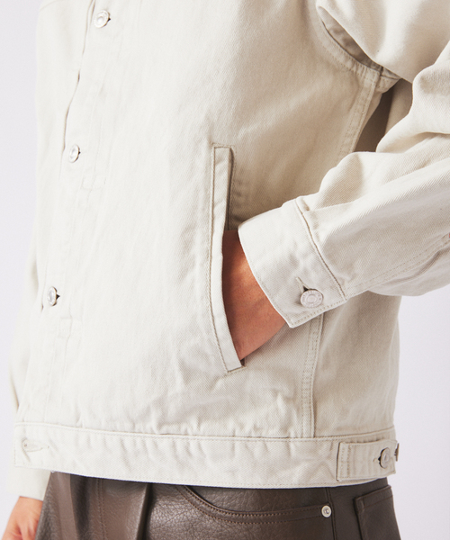 JOURNAL STANDARD relume（ジャーナルスタンダード　レリューム）の「クラフトデニム 13.5ozトラッカージャケット（デニムジャケット・メンズ・ブラック系その他/グレー系その他/ブルー系その他・MEDIUM/LARGE）」の10枚目の写真