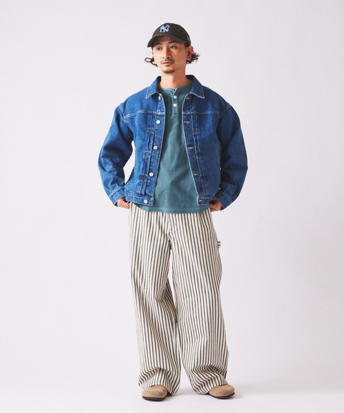 JOURNAL STANDARD relume（ジャーナルスタンダード　レリューム）の「クラフトデニム 13.5ozトラッカージャケット（デニムジャケット・メンズ・ブラック系その他/グレー系その他/ブルー系その他・MEDIUM/LARGE）」の7枚目の写真