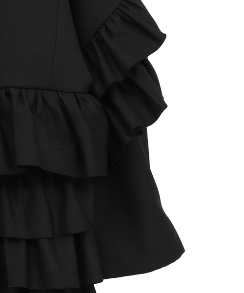 CLANE(クラネ)の「【CLANE/クラネ】FRILLED TAILORED JACKET/フリルテーラードジャケット(テーラードジャケット・レディース・グレー/ブラック・1)」の13枚目の写真