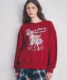 DEWEDEWE（デュイデュイ）の「ミューズ スウェットシャツ_ワイン（スウェット）」