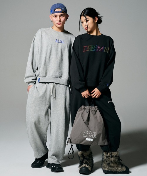 ALAND（エーランド）の「【UNISEX】ALAND／アソートナップサック（バックパック/リュック・レディース・ブラック/グレー/ネイビー・FREE）」の4枚目の写真