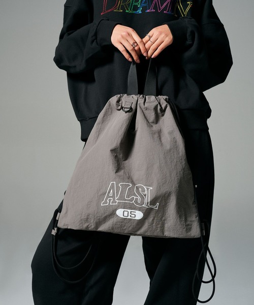 ALAND（エーランド）の「【UNISEX】ALAND／アソートナップサック（バックパック/リュック・レディース・ブラック/グレー/ネイビー・FREE）」の5枚目の写真