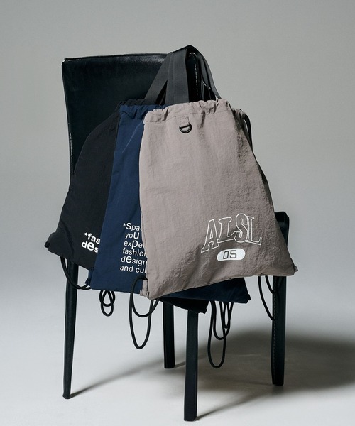 ALAND（エーランド）の「【UNISEX】ALAND／アソートナップサック（バックパック/リュック・レディース・ブラック/グレー/ネイビー・FREE）」の8枚目の写真