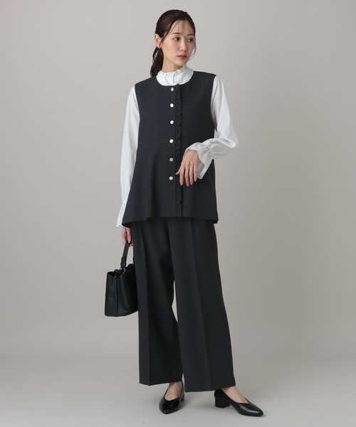 GLOBAL WORK（グローバルワーク）の「MATINEE LINE/ライトミックス/ジレ/625011（ベスト・レディース・ライトグレー/ダークブルー/モカ・LARGE/MEDIUM）」の15枚目の写真