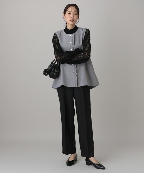 GLOBAL WORK（グローバルワーク）の「MATINEE LINE/ライトミックス/ジレ/625011（ベスト・レディース・ライトグレー/ダークブルー/モカ・LARGE/MEDIUM）」の5枚目の写真