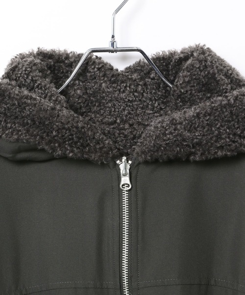 セール】リバーシブルボアフーディブルゾン 636141（ブルゾン