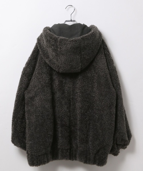 LEPSIM（レプシィム）の「リバーシブルボアフーディブルゾン　636141（ブルゾン・レディース・ブラウン/チャコールグレー/ブラック・FREE）」の22枚目の写真