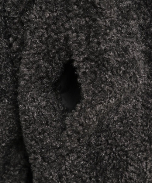 LEPSIM（レプシィム）の「リバーシブルボアフーディブルゾン　636141（ブルゾン・レディース・ブラウン/チャコールグレー/ブラック・FREE）」の16枚目の写真