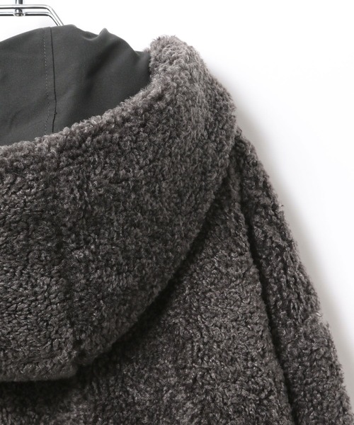 LEPSIM（レプシィム）の「リバーシブルボアフーディブルゾン　636141（ブルゾン・レディース・ブラウン/チャコールグレー/ブラック・FREE）」の17枚目の写真