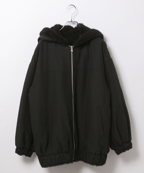 LEPSIM（レプシィム）の「リバーシブルボアフーディブルゾン　636141（ブルゾン・レディース・ブラウン/チャコールグレー/ブラック・FREE）」の18枚目の写真