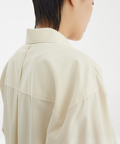 YOUTH(ユース)の「Cut-Off Loosed Shirt - Ivory(シャツ/ブラウス・レディース・その他・S/M/L)」の7枚目の写真