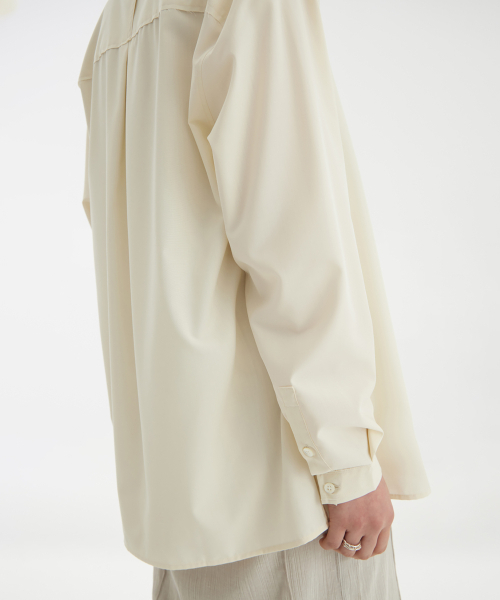 YOUTH(ユース)の「Cut-Off Loosed Shirt - Ivory(シャツ/ブラウス・レディース・その他・S/M/L)」の8枚目の写真