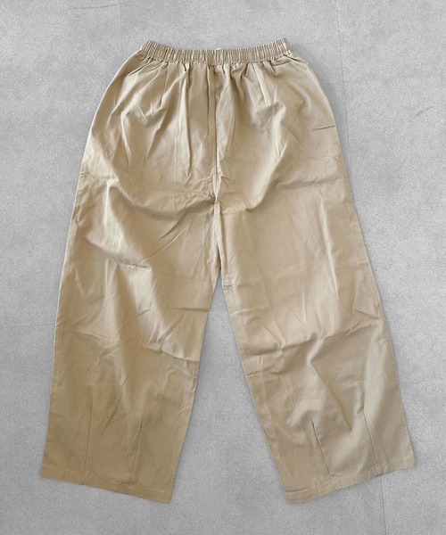 SHEPP(シープ)の「【26年春夏新作】ツイルワイドシルエットパンツ(チノパンツ・メンズ・ベージュ/ホワイト・M)」の18枚目の写真