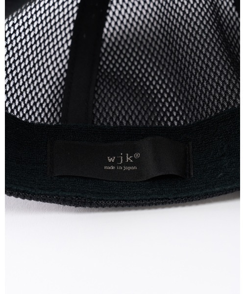 wjk（ダヴルジェイケイ）の「wave cut-off mesh cap（キャップ・メンズ・ブラック×ホワイト/ブラック・FREE）」の12枚目の写真