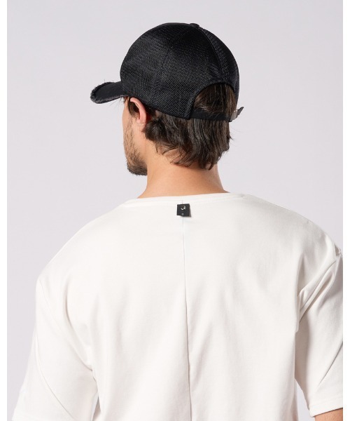 wjk（ダヴルジェイケイ）の「wave cut-off mesh cap（キャップ・メンズ・ブラック×ホワイト/ブラック・FREE）」の22枚目の写真