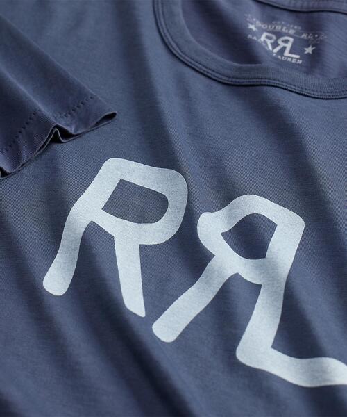 RRL(ダブル アール エル)の「RRL Ranch ロゴ Tシャツ(Tシャツ/カットソー・メンズ・ブルー・L/M/XL/XS/XXL/S)」の3枚目の写真