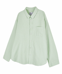 NUBINDA（ヌビンダ）の「オーバーサイズオックスフォードシャツ[グリーン]（シャツ/ブラウス）」