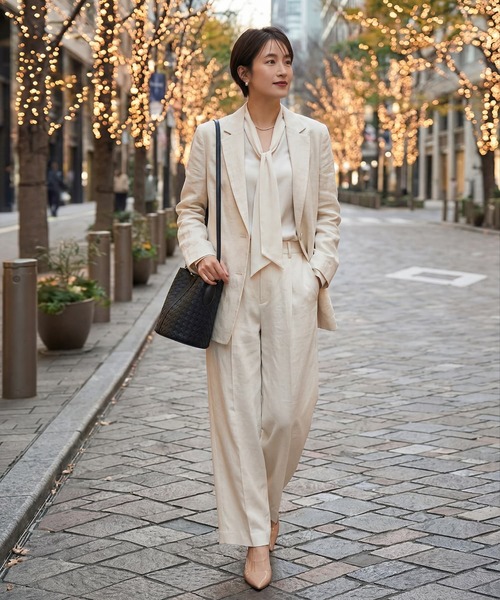 STYLE DELI(スタイルデリ)の「【DELI by】編み込みリアルレザーバケットバッグ(ショルダーバッグ・レディース・ブラック/ブラウン・FREE)」の7枚目の写真
